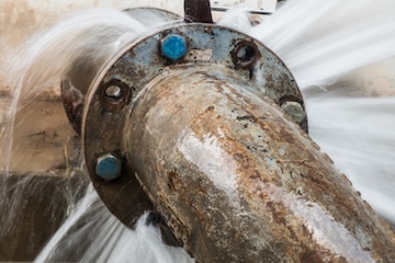 A leaky pipe.